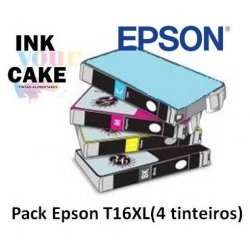 Pack 4 Tinteiros Alimentares Epson T16XL BK/C/M/Y